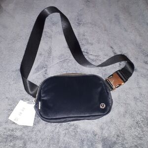 Lululemon Black Velour Belt Bag NWT